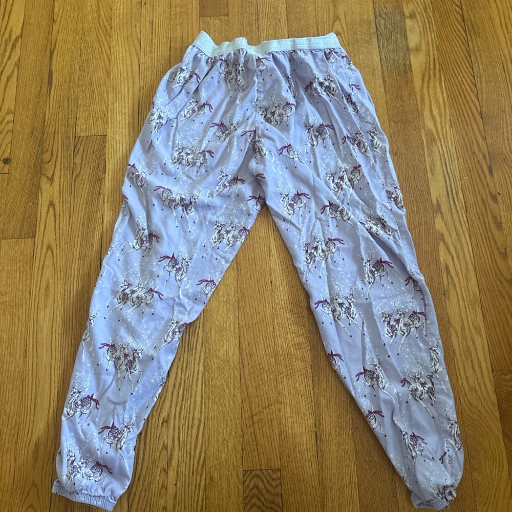 Victoria's Secret Purple Reindeer Pajama Pants - Picture 7 of 7